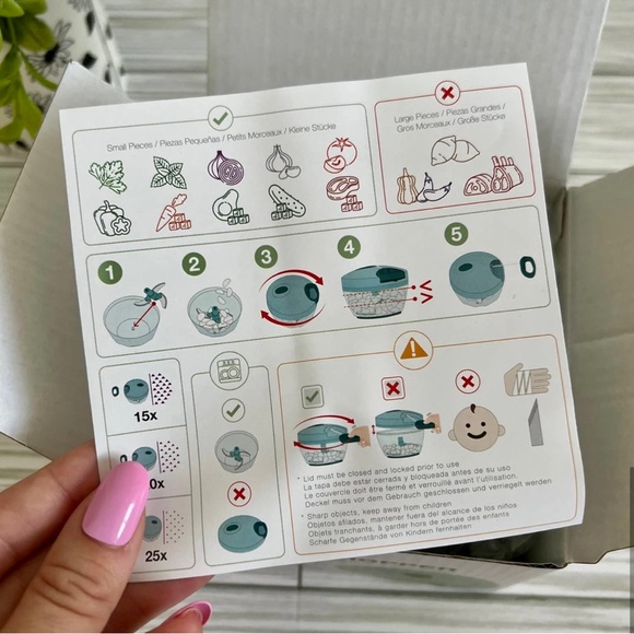 Epare Vegetable Chopper Cutter Perfect Chopper Kitchenware 18 OZ Capacity - Picture 7 of 9